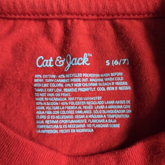 EUC Little Boy S (6/7) Set of 2 Christmas Long Sleeve Crew Neck Tees Dino Truck - Picture 9 of 10